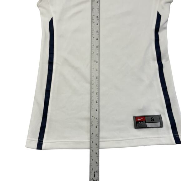 Nike Woman’s Team Small White And Black Sleeveless Tank Top Active Wear*flaw - Picture 3 of 7